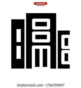 city icon or logo isolated sign symbol vector illustration - high quality black style vector icons

