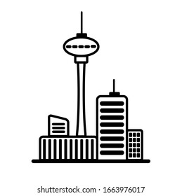 city icon on white background