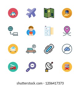 city icon set. vector set about compress, parking, placeholder and real estate icons set.