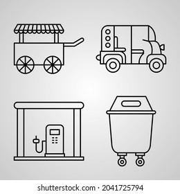 City Icon Set Vector illustration EPS
