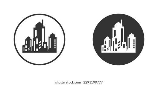 City icon. Simple design. Vector illustration.