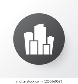 City icon symbol. Premium quality isolated metropolis element in trendy style.