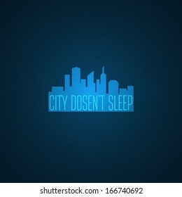 City icon. Vector illustration