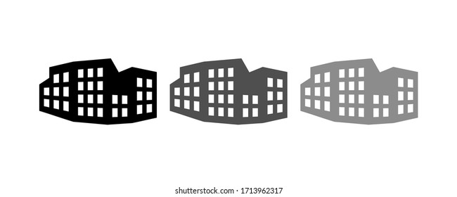 city icon vector illustration. Flat design style.