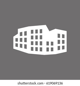 city icon vector illustration. Flat design style