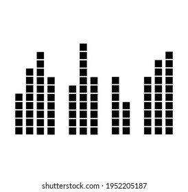 City icon vector illustration isolated on white background.