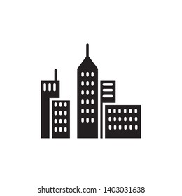 city icon vector template isolated