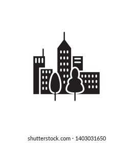 city icon vector template isolated