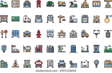 City icons High-Quality Vector Icons Collection with Editable Stroke. Ideal for Professional and Creative Projects.