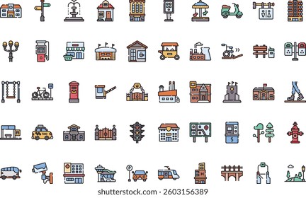 City icons High-Quality Vector Icons Collection with Editable Stroke. Ideal for Professional and Creative Projects.