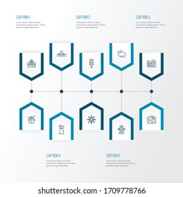City icons line style set with wc cabin, building, cable car and other fireplug elements. Isolated vector illustration city icons.