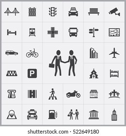 city icons universal set for web and mobile