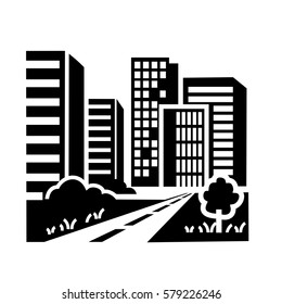 City icons vector.