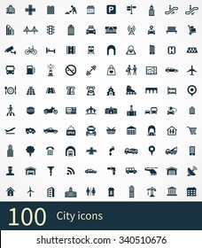 City Icons Vector Set.