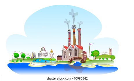 city illustration