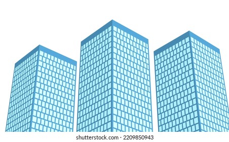 City illustration architectural vector drawing