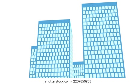 Dibujo vectorial de la ilustración de la ciudad