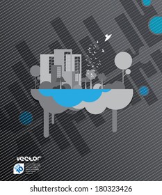 ilustración de la ciudad. Vector