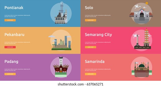 City of Indonesian Conceptual Banner Design