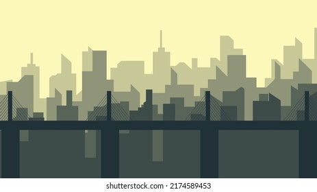 city ​​skyline industrial business center.