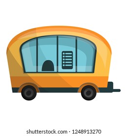 City info truck icon. Cartoon of city info truck vector icon for web design isolated on white background
