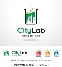 City Lab Logo Template Design Vector