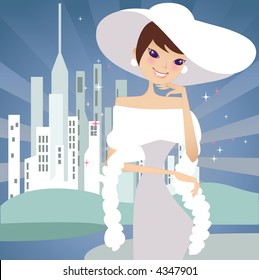 city lady