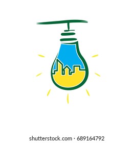 city lamp logo
