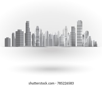 City landscape background.