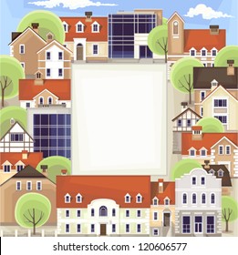city landscape as banner
