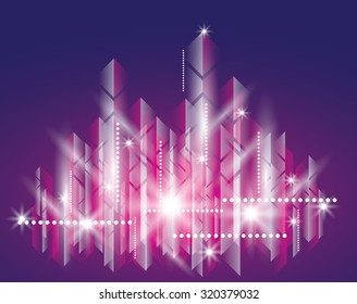 City Landscape. Beautiful abstract background town