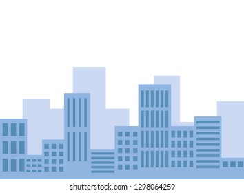 city landscape cartoon