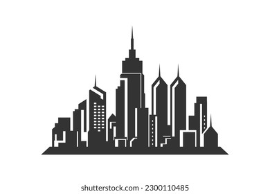 City landscape icon. Vector illustration.