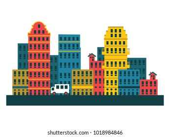 City Landscape Illustration