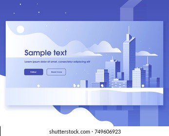 City landscape. Modern architecture, buildings, skyscrapers. Flat vector illustration. 3d style. City landscape. Modern architecture, buildings, skyscrapers. Flat vector illustration. 3d style.