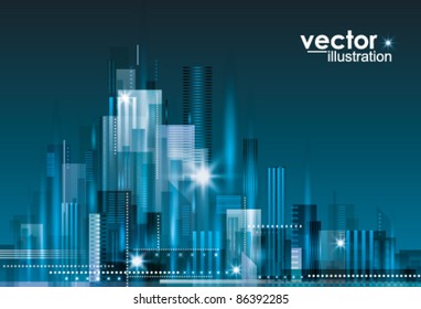 City Landscape at Night.