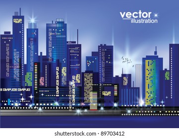 City Landscape At Night