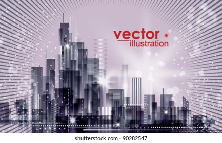 City Landscape At Night