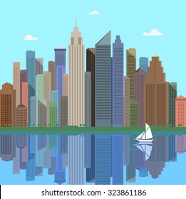 City landscape. City panorama.