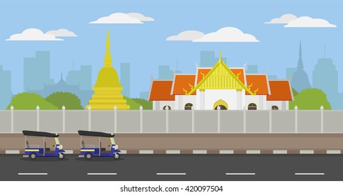 Bangkok Old Town Stock Vectors Images Vector Art - 