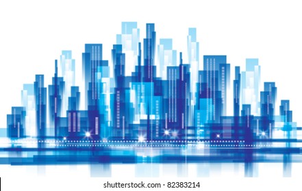 City Landscape. Vector illustration