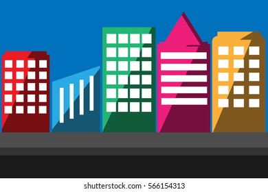 city landscape.vector and illustration