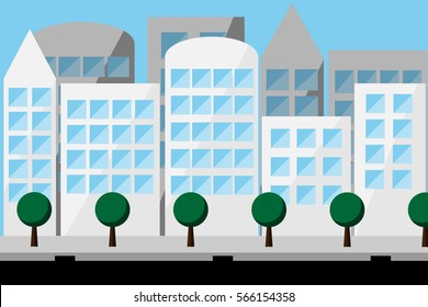 city landscape.vector and illustration