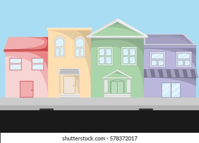 city landscape.vector and illustration