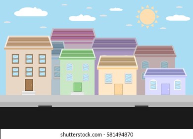 city landscape.vector and illustration