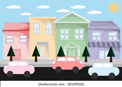 city landscape.vector and illustration