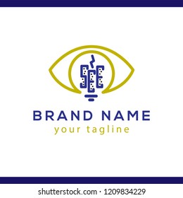 City Led Energy Logo Vector Element. LED Energy Logo template