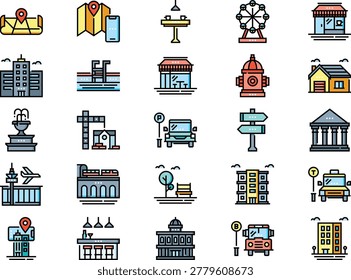 City Life Simple vector icon. Perfect modern pictogram on editable stroke.