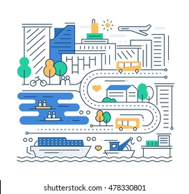 696,909 Modern city line Images, Stock Photos & Vectors | Shutterstock