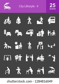 City Lifestyle Glyph Icons
